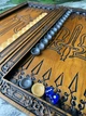 Нарды из дерева казак Украины с саблями 46х46 см - изображение 8