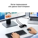 KVM switch USB переключатель на 2 компьютера UGREEN US216 2 In 4 Out USB 3.0 Sharing Switch Box квм свитч для 2 пк черный (30768) - изображение 5