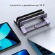 Вертикальная подставка для ноутбука на стол UGREEN LP258 Vertical Laptop Stand Dual-slot держатель для макбук на два устройства серый (60643) - изображение 8