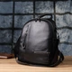 Красивый женский рюкзак из натуральной кожи Vintage 23055 черный. - изображение 9