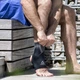 Фиксатор щиколотки Reebok ANKLE SUPPORT черно-серый XL RRSU-13126 - изображение 6