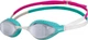 Очки для плавания Arena AIR-SPEED MIRROR серебряно-бирюзово-бело-розовые 003151-104 - изображение 1