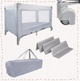 Кроватка манеж 60x120см серый MalPlay - изображение 3