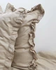 Комплект постільної білизни Cozy з рюшами лате Для немовлят 90*120 см, простирадло 60*120*12 см на резинці - зображення 5