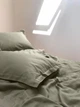 Комплект постільної білизни Cozy класичний мох Односпальний 140*200 см, простирадло 90*200*20 на резинці - изображение 2