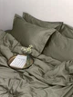Комплект постільної білизни Cozy класичний мох Односпальний 140*200 см, простирадло 90*200*20 на резинці - изображение 4