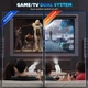 Игровой проектор Smart TV 3D Game для кино и игр смарт домашний кинотеатр с джойстиками 4K Android 11 1080P 1280*720P HD Dual Wi-Fi 6 Bluetooth 5.0 з пультом ДУ 30000 игр UKC S40 Max - изображение 9