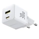 Сетевое зарядное устройство Baseus Palm Fast Charger Type-C+USB 30W с Cable Type-C to Type-C 60W 20V/3A 1m P1011160A213-01 White - изображение 2