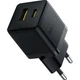 Сетевое зарядное устройство Baseus Palm Fast Charger Type-C+USB 20W P10111608113-00 Black - изображение 4