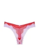 Комплект белья (лиф+трусики стринги) с кружевом Victoria's Secret (583986551244) Tease Lace-Trim 70C/XS красный - изображение 8