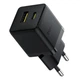 Сетевое зарядное устройство Baseus Palm Fast Charger Type-C+USB 30W с Cable Type-C to Type-C 60W 20V/3A 1m P1011160A113-01 Black - изображение 3