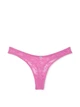 Комплект белья (лиф+трусики стринги) с кружевом Victoria's Secret Tease Lace-Trim 70B/XS розовый (583986551252) - изображение 6