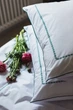 Комплект постельного белья Ecotton Евро 210х220 см Premium вышивка + кант Зеленый Перкаль (25139_000) - изображение 4