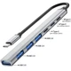 Хаб USB Type-C концентратор розгалужувач для ноутбука Addap UH-04CS на 7 портів: 3 × USB 2.0 1 × USB 3.0, 3 × Type-C Gray - зображення 2