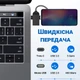 Подвійний OTG адаптер USB 3.0 на Type-C + MicroUSB, перехідник для смартфона/ноутбука Addap UA2MIX-01, 5 Гбіт/с - изображение 5