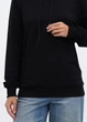 Жіноче трикотажне худі з капюшоном і манжетами HiBrand M Чорний (hb1457348690) - зображення 4