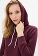 Кроп топ жіночий спортивний з капюшоном HiBrand L Бордовий (hb1462191006) - изображение 3
