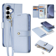 Etui z klapką DUX Ducis Lawa na Samsung Galaxy S25 z odlaczanym portfelem magnetycznym Blue (6971824162233) - obraz 3