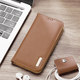 Etui z klapką DUX Ducis Hivo na Apple iPhone 16e z ochrona RFID Brown (6971824158724) - obraz 4