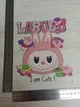 Термоналіпка термоаплікація "LABUBU x Kirby" "I am cute!" для одягу та текстилю - изображение 2