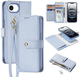 Чохол-книжка DUX Ducis Lawa для Apple iPhone 16e зі знімним магнітним гаманцем Light Blue (6971824158700) - зображення 3