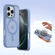 Etui z klapką DUX Ducis Lawa na Apple iPhone 16 Pro Max z odlaczanym portfelem magnetycznym Light Blue (6934913003015) - obraz 3