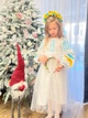Сукня вишиванка для дівчинки Pyshna біла 152 - зображення 6