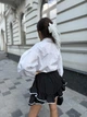 Школьная блузка для девочки подростковая детская хлопковая вышитая с длинным рукавом нарядная для школы IRmAS 1295 рост размер 134 белая - изображение 8
