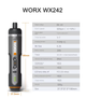 Аккумуляторная отвертка Worx WX242 4В 2Ач с насадками - изображение 7