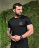 Патриотичный летний мужской костюм с принтом футболка+шорты 3XL черный (92958) - изображение 3