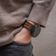 Перфорований ремінець broband Classic Color для Samsung Galaxy Watch Ultra (2025) – чорно-помаранчевий (силікон) - зображення 6