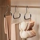 Вешалка-крючок многофункциональная для хранения головных уборов, шарфов, галстуков 1 шт. Черный - изображение 8