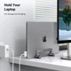 Вертикальна підставка для ноутбука UGREEN LP258 Vertical Laptop Stand. Space gray - зображення 7