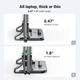 Вертикальна підставка для ноутбука UGREEN LP258 Vertical Laptop Stand. Space gray - зображення 9
