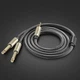 Аудиокабель mini-jack 3.5mm TRS to Dual Jack 6.35mm TS UGREEN AV126 Audio Cable (1m). Gray - изображение 8