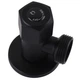 Кран кульовий угловой Professional 1/2″X3/4″ NV-QP888 BLACK - изображение 3