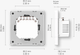 Przełącznik ścienny Moes TUYA ZS-SR-EU1-WH-MS Zigbee Star Ring Biały (5902135155929) - obraz 3