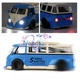Машинка микроавтобус Volkswagen Transporter T1 игрушка моделька металлическая коллекционная 15 см Синий (3850896) - изображение 5