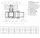 Кран кульовий прямий з американкою SOLOMON 3/4″ ПОСИЛЕНИЙ 1042 - зображення 2