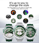 Смарт годинник VHG SK41, Silver-Green 1.53” 360×360 (Amoled) - изображение 5