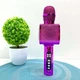 Микрофон беспроводной караоке bluetooth USB аккумулятор TF слот 25см Фиолетовый (L20) - изображение 1