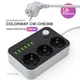 Сетевой фильтр питания ColorWay CW-CHЕ36B, 3 розетки/6USB Black 1.8M (CW-CHE36B) - изображение 6