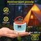 Світлодіодна кемпінгова лампа LED ліхтар з акумулятором підвісний аварійний світильник на сонячній батареї з USB зарядкою вологозахистом Power Bank пультом для дачі гаража походів Блакитна 9_3_0_1B - зображення 7