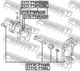 Скоба гальмівного супорта Febest (2177CTT9RR) - зображення 3