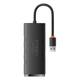 Hub адаптер Baseus Lite Series 4-Port Hub Adapter |USB-A to USB 3.0*4, 25cm| Black - зображення 5