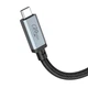 Кабель Hoco USB4 HD high speed data cable US05 |1m, 100W/5A, 8k| Black - зображення 4
