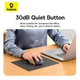 Мышь Baseus F02 Ergonomic Wireless Mouse |2.4G/BT5.2| (without Battery) Black - изображение 11