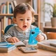 Мобільний телефон Дитячий HOCO Y103 2.8-inch children game phone |2G, 8GB, Dual Camera, USB-C| Blue - зображення 5