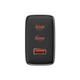 Адаптер сетевой Baseus Cube Pro Fast Charger |1USB/2Type-C, 65W/3A, PD/QC| Black - изображение 5