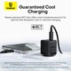 Адаптер мережевий Baseus Palm Fast Charger |1USB/1Type-C, 30W/3A, PD/QC| Black - зображення 10